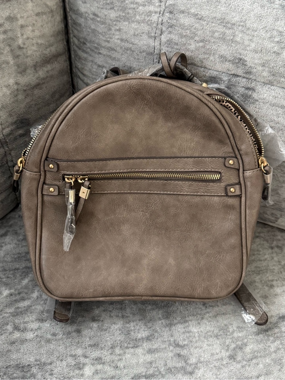 Sole Society Classic Taupe Women's Mini Backpack - Versatile Everyday Bag